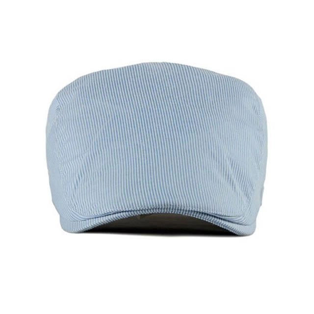 Casquette Plate en Coton à Rayures - Rivage 2