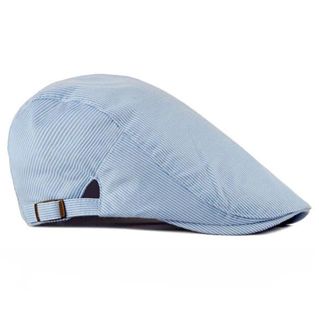Casquette Plate en Coton à Rayures - Rivage 3