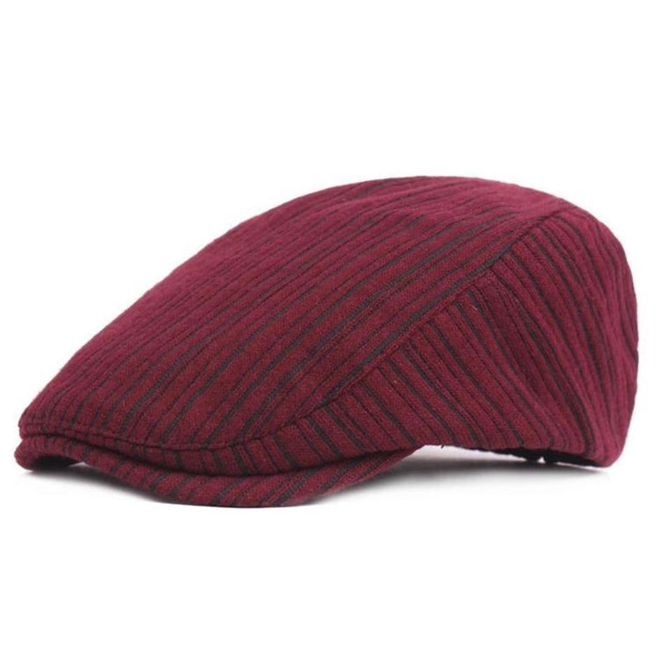 Casquette Plate en Coton à Rayures - Rubell 1