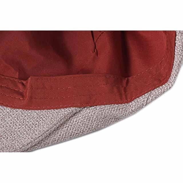 Casquette Plate en Coton Beige - Amandier 3