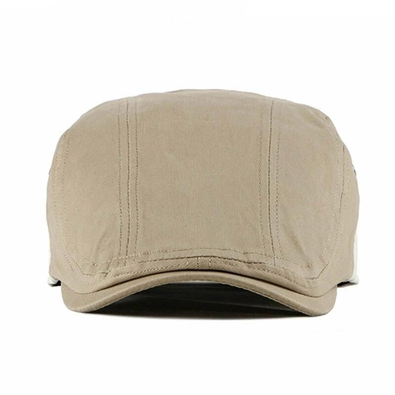 Casquette Plate en Coton Beige - Aurore 2