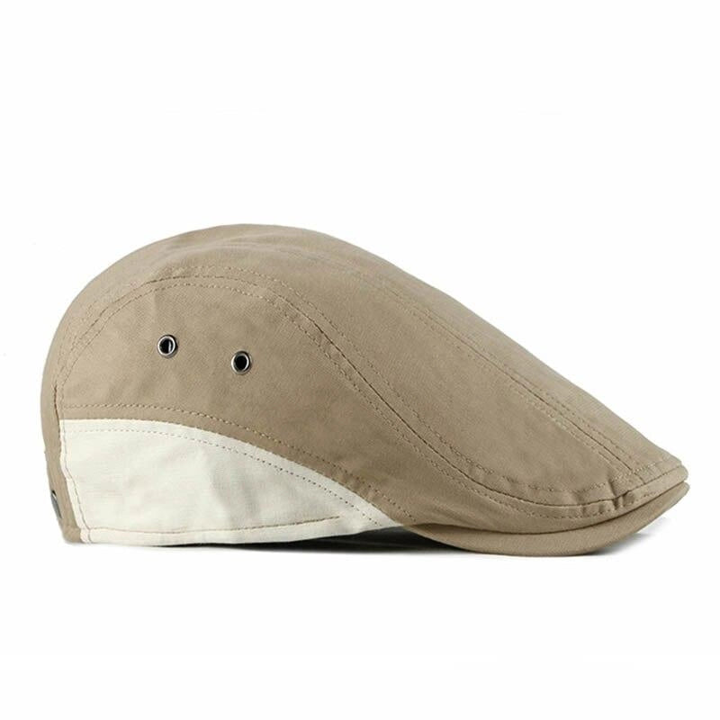 Casquette Plate en Coton Beige - Aurore 3