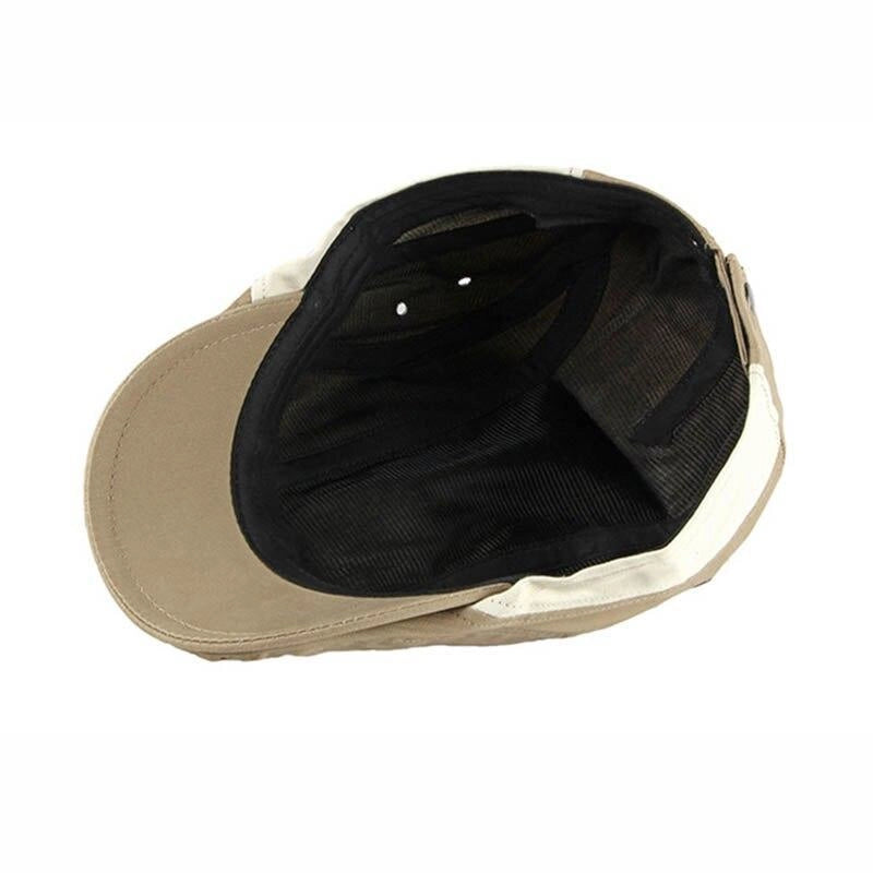 Casquette Plate en Coton Beige - Aurore 5