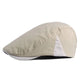 Casquette Plate en Coton Beige - Sablélume