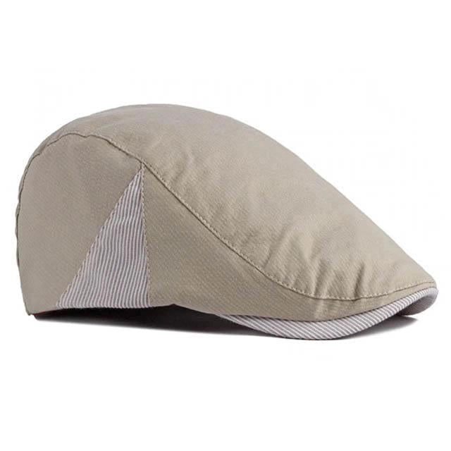 Casquette Plate en Coton Beige - Sablélume 2