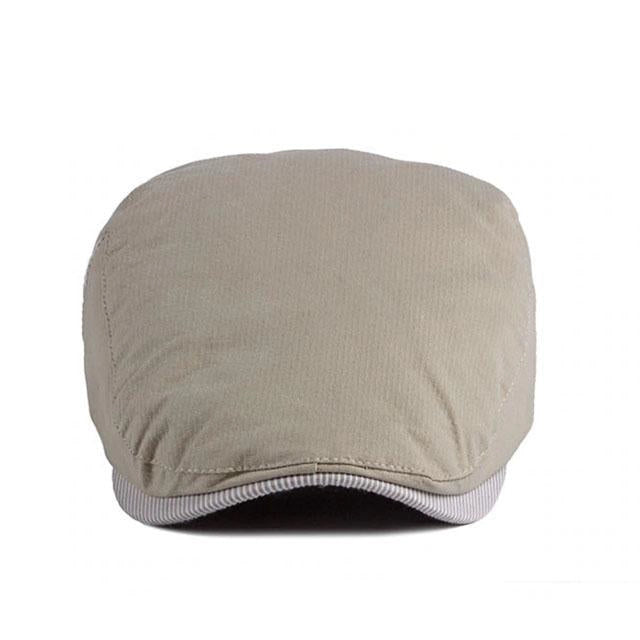 Casquette Plate en Coton Beige - Sablélume 3