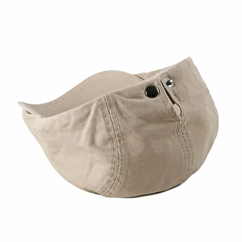 Casquette Plate en Coton Beige - Sablet 5