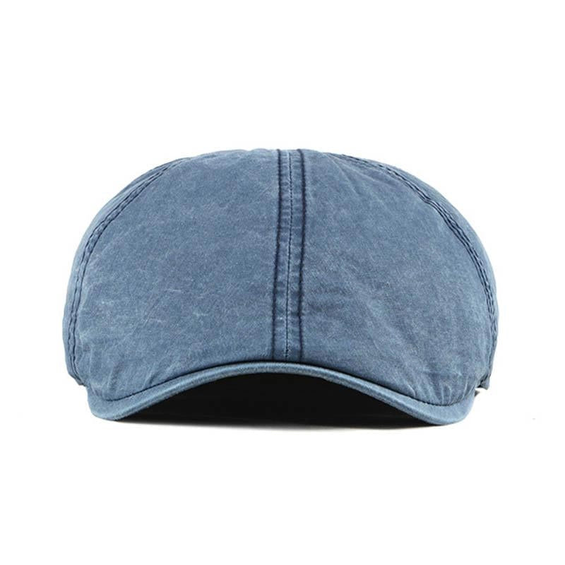 Casquette Plate en Coton Bleu - Duskblue 2