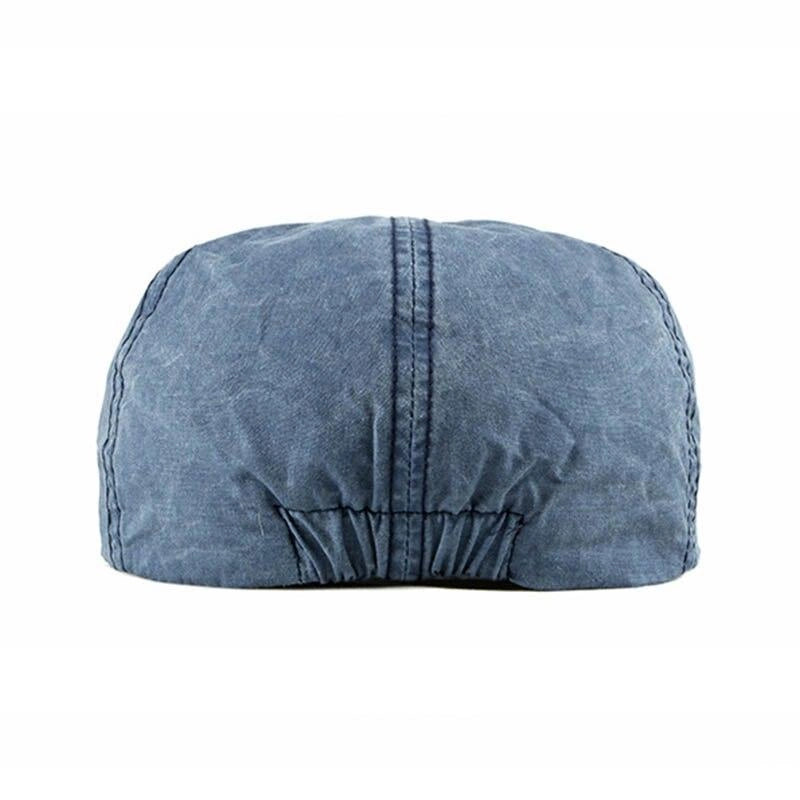Casquette Plate en Coton Bleu - Duskblue 3
