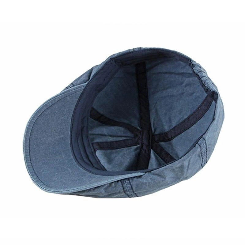 Casquette Plate en Coton Bleu - Duskblue 5