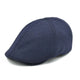 Casquette Plate en Coton Bleu Foncé - Navyveil