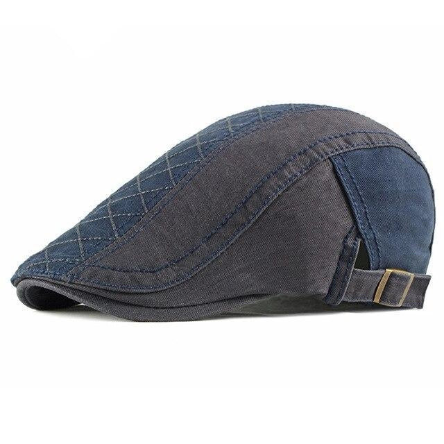 Casquette Plate en Coton - Bleumarine 1