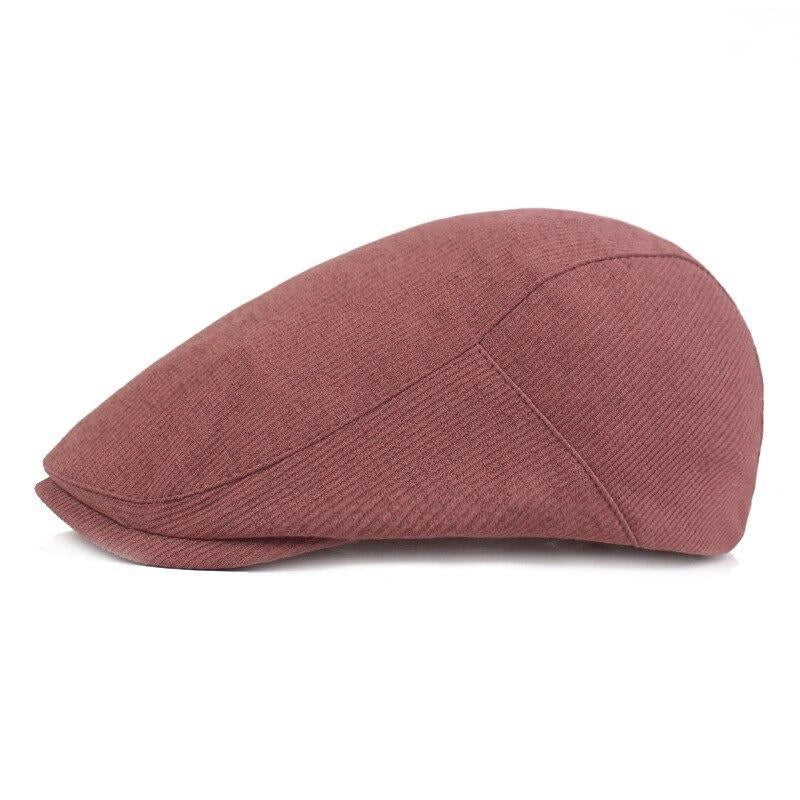 Casquette Plate en Coton - Brique 2