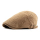 Casquette Plate en Coton Camel - Caravan