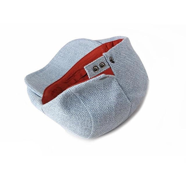 Casquette Plate en Coton - Céruléen 4