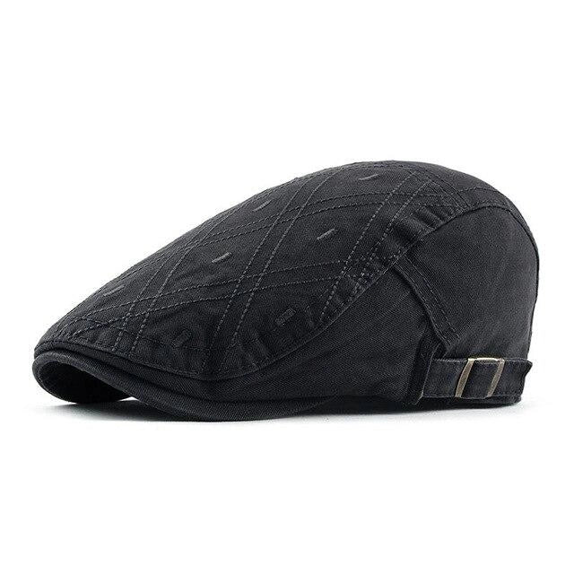 Casquette Plate en Coton - Fumée 1