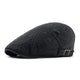 Casquette Plate en Coton - Fumée