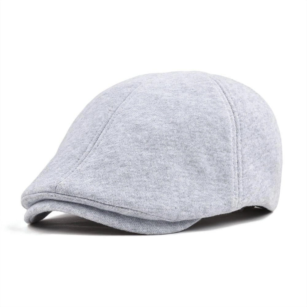 Casquette Plate en Coton Gris Clair - Brumelin 1