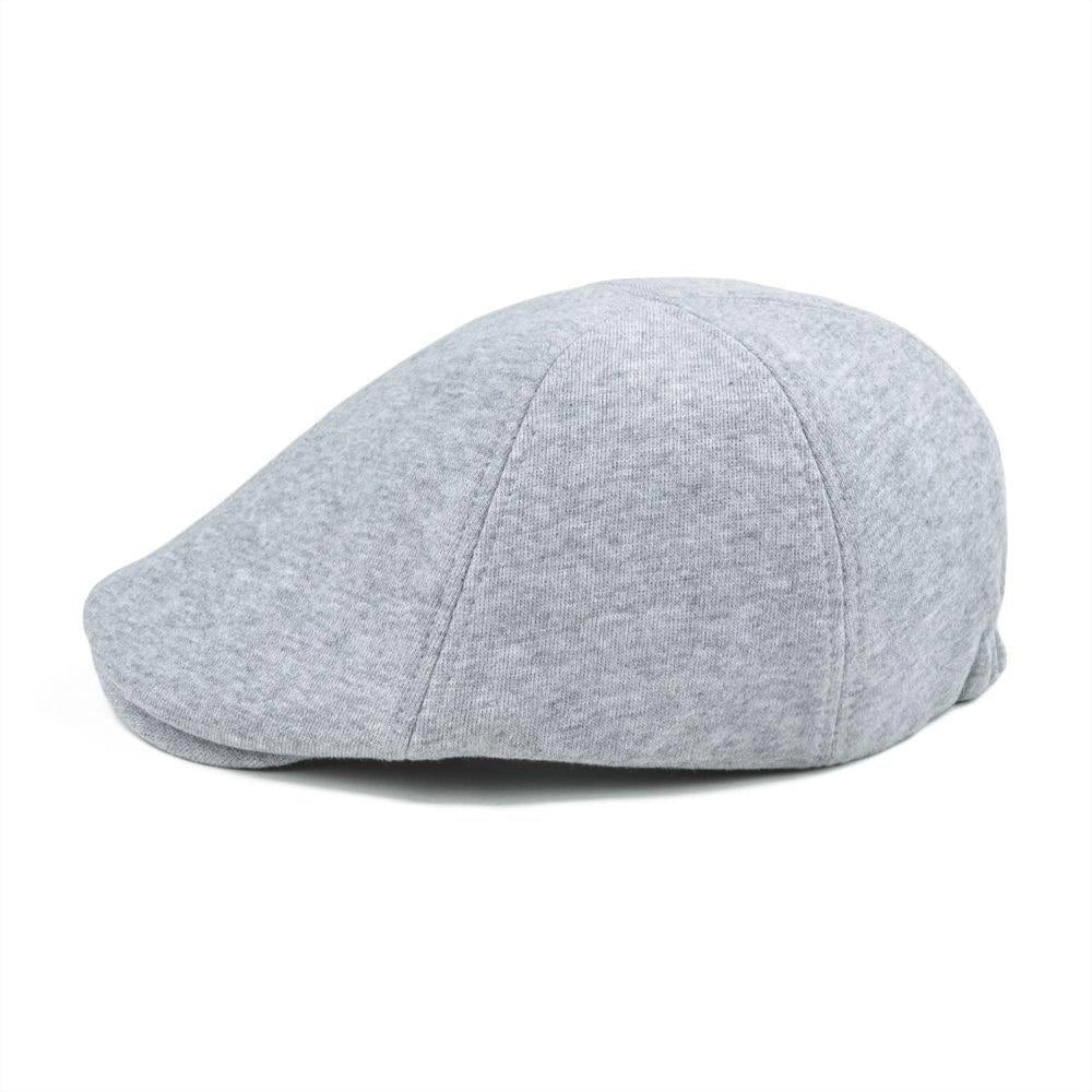 Casquette Plate en Coton Gris Clair - Brumelin 3