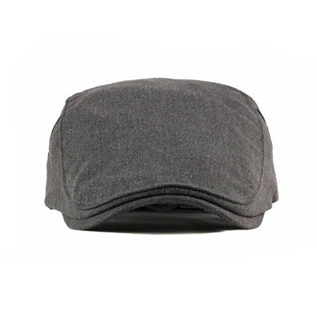 Casquette Plate en Coton Gris Foncé - Sootwick 2