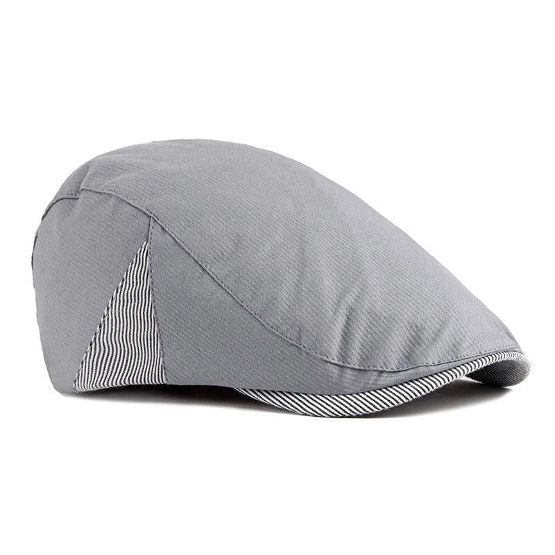Casquette Plate en Coton Gris - Hampstead 3