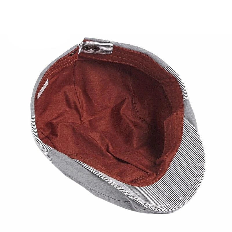 Casquette Plate en Coton Gris - Hampstead 5