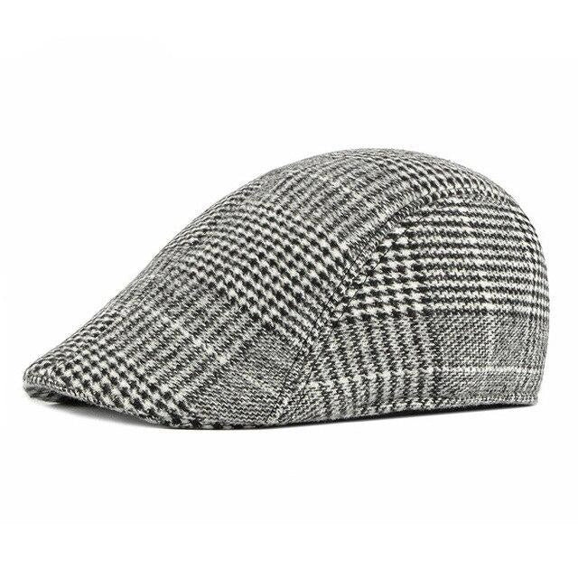 Casquette Plate en Coton - Grisaille 1