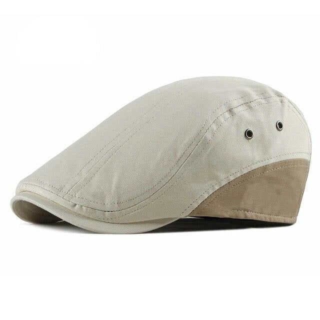Casquette Plate en Coton - Ivoire 1