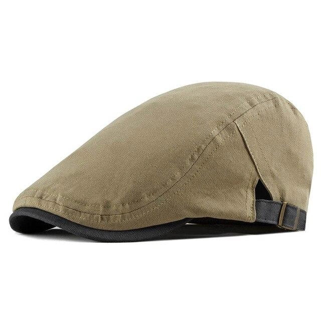 Casquette Plate en Coton - Khakiston 1