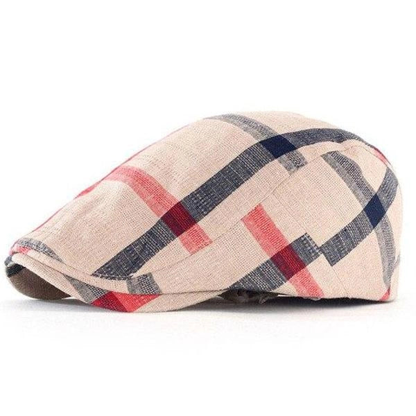 Casquette Plate en Coton Lin - Luminbeige 1