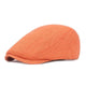 Casquette Plate en Coton Lin - Mandarino