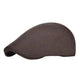Casquette Plate en Coton Marron - Cognac