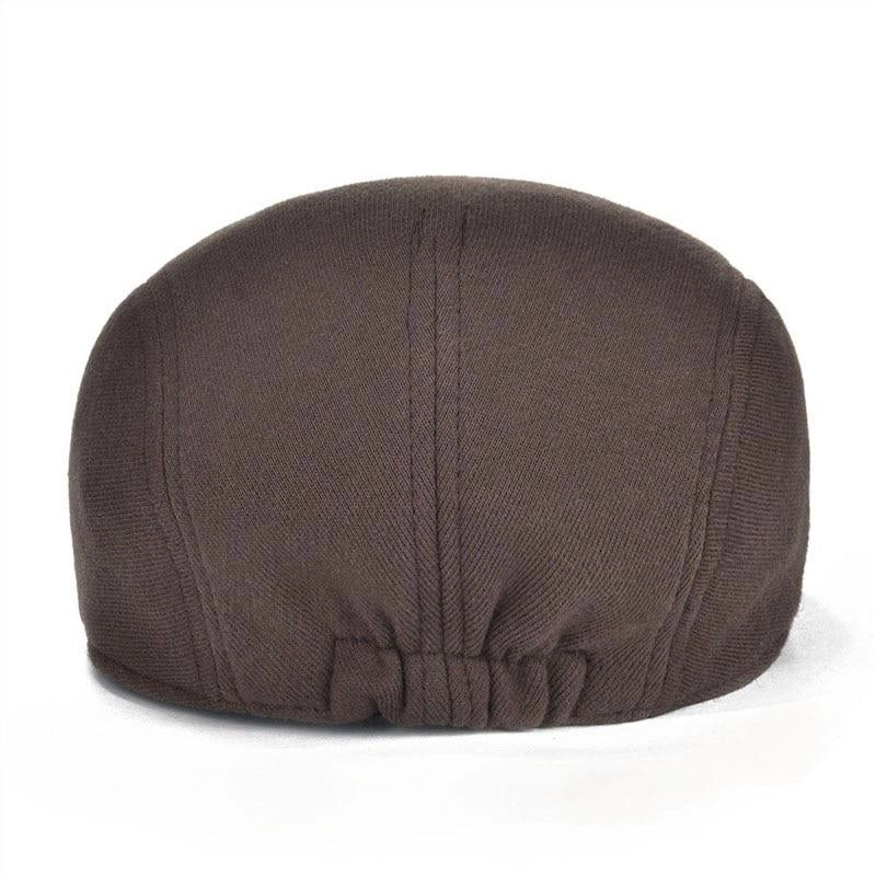 Casquette Plate en Coton Marron - Cognac 3