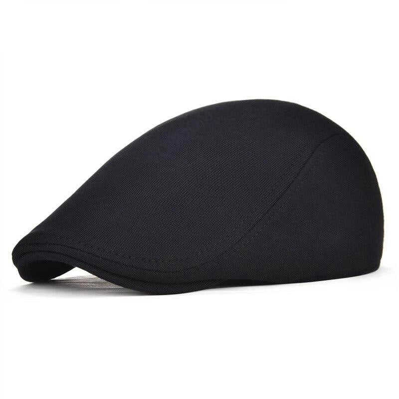 Casquette Plate en Coton Noir - Crépuscule 1