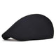 Casquette Plate en Coton Noir - Crépuscule