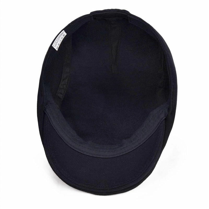 Casquette Plate en Coton Noir - Crépuscule 5