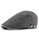 Casquette Plate en Coton Noir - Équinoxe