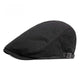 Casquette Plate en Coton Noir - Ombrelier