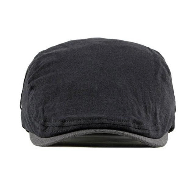 Casquette Plate en Coton Noir - Sépulcre 2