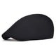 Casquette Plate en Coton Noir - Vesper