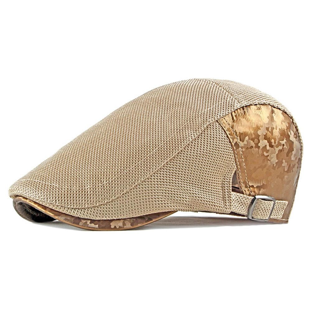 Casquette Plate en Coton Patchwork - Sablure 1