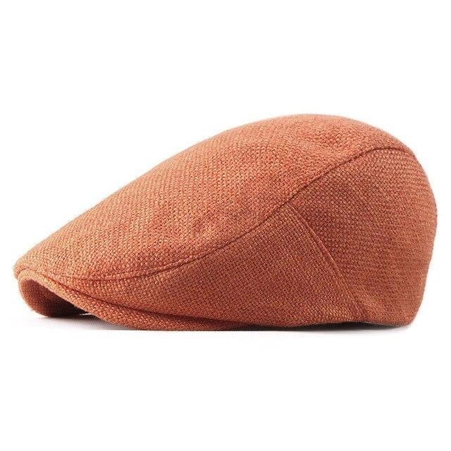 Casquette Plate en Coton - Safran 1