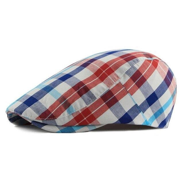 Casquette Plate en Coton - Tricolore 1