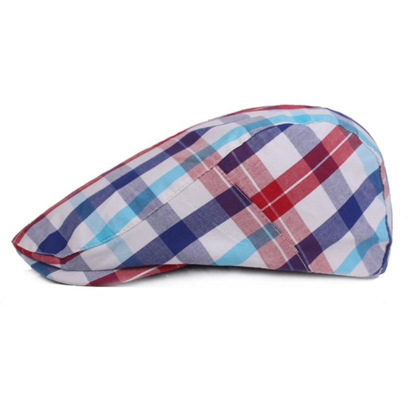 Casquette Plate en Coton - Tricolore 2