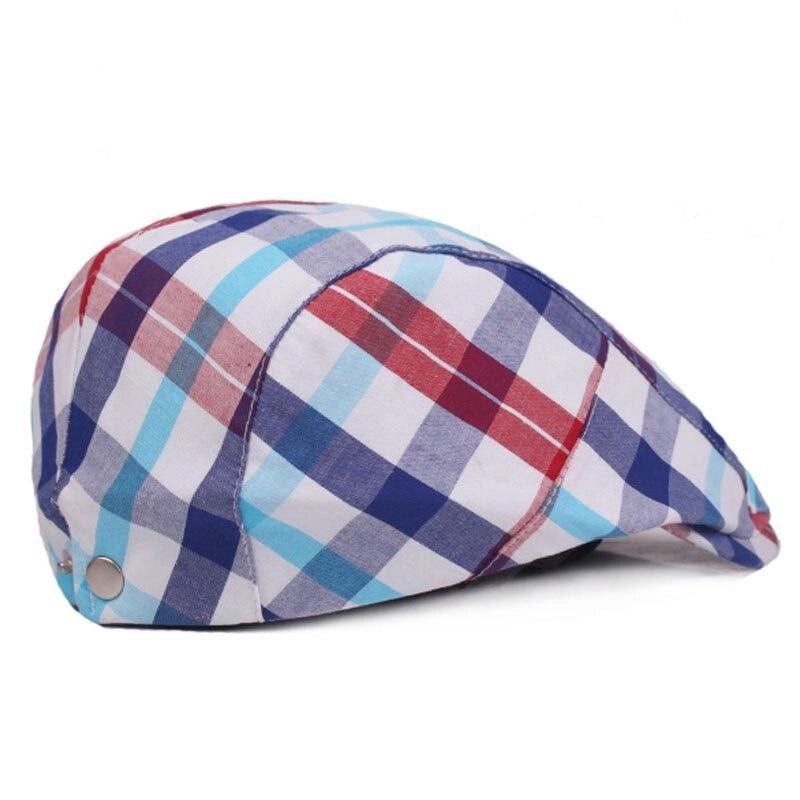 Casquette Plate en Coton - Tricolore 3