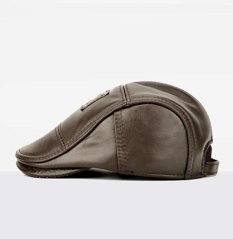 Casquette Plate en Cuir - Birkenhead 2