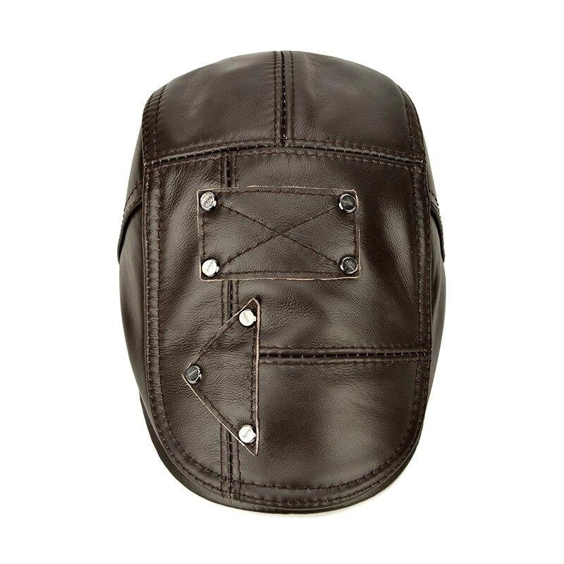 Casquette Plate en Cuir - Birkenhead 4
