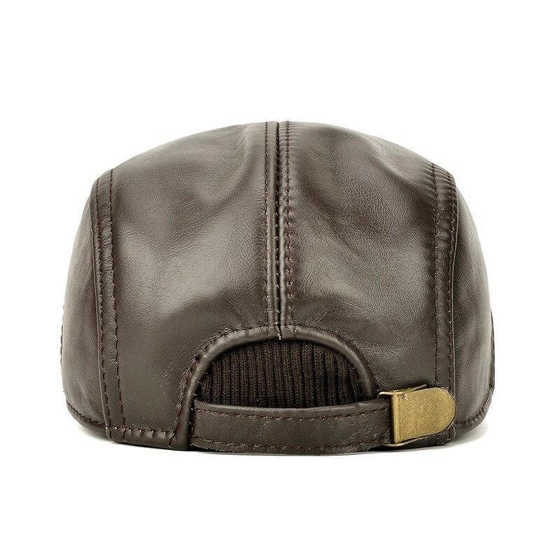 Casquette Plate en Cuir - Birkenhead 7