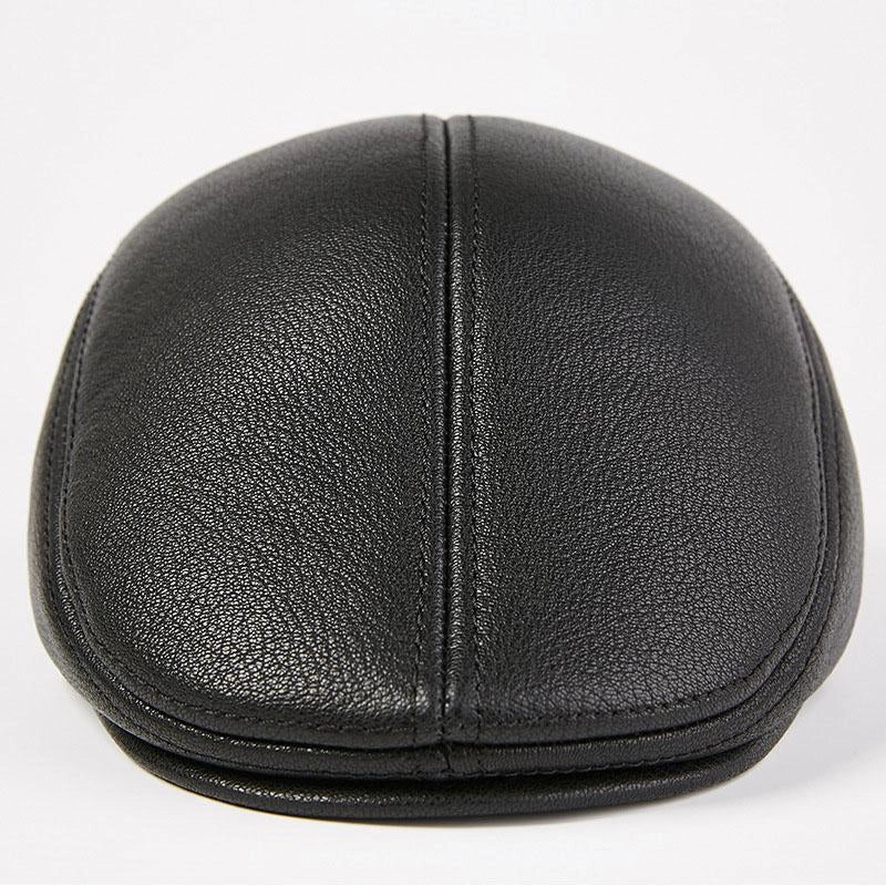 Casquette Plate en Cuir - Corvail 2