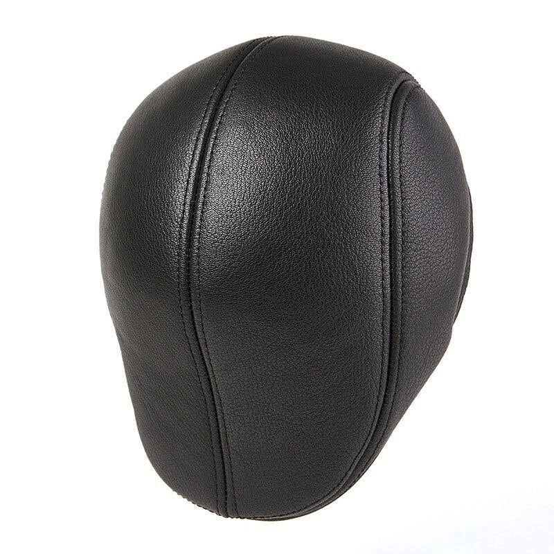 Casquette Plate en Cuir - Corvail 3